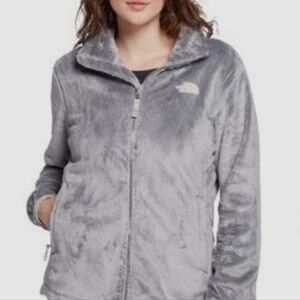NORTH FACE Women's Gray Fleece Zip-Up Jacket